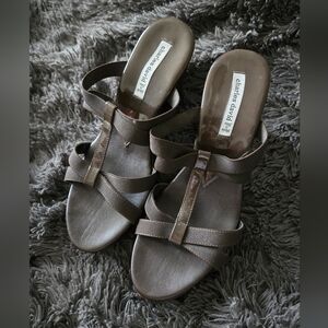 Charles David | Women's Brown Wedge Sandals Sz 39